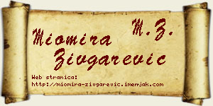 Miomira Zivgarević vizit kartica